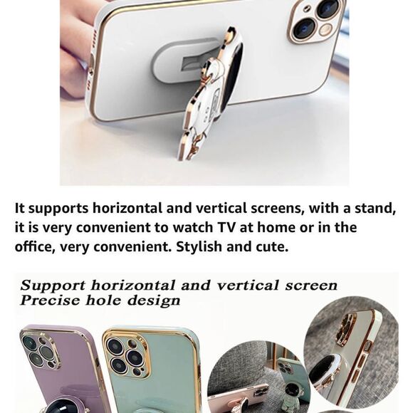 New 13 ProMax Silicone Phone Case w/3D Astronaut Touch Feature + Phone Stand - Picture 10 of 10